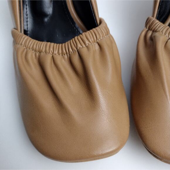 Dress heels sz 9.5M Brown Leather - Picture 8 of 11